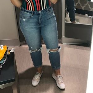 American Eagle Distressed Mom Jeans